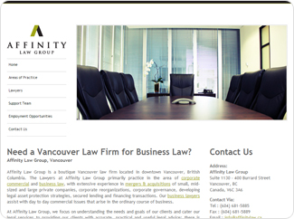 Sample website for law firm